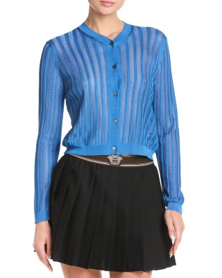 Mesh Ribbed Cardigan