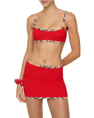 Hunza G x Burberry Devyn Swim Skirt Cover-Up