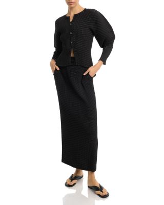 Pleated Maxi Skirt