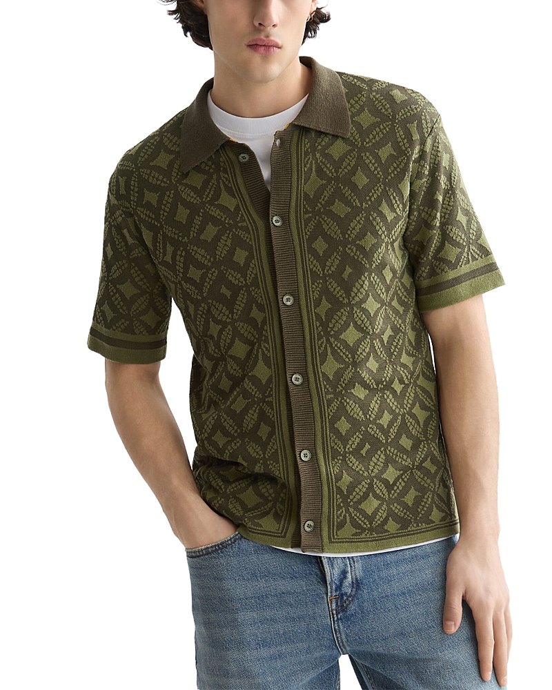 Scotch & Soda Jacquard Knit Patterned Shirt