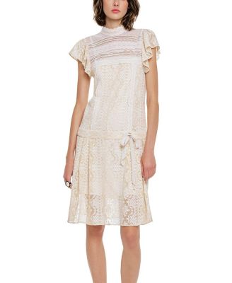 Victorian Lace Combo Drop Waist Dress