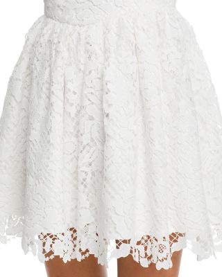 Structured Lace Ballerina Mini Dress