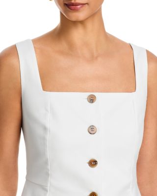 Lightweight Twill Square Neck Top & Relaxed Trousers