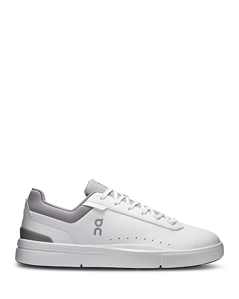 On Men's The Roger Advantage Low Top Sneakers in White/Ore