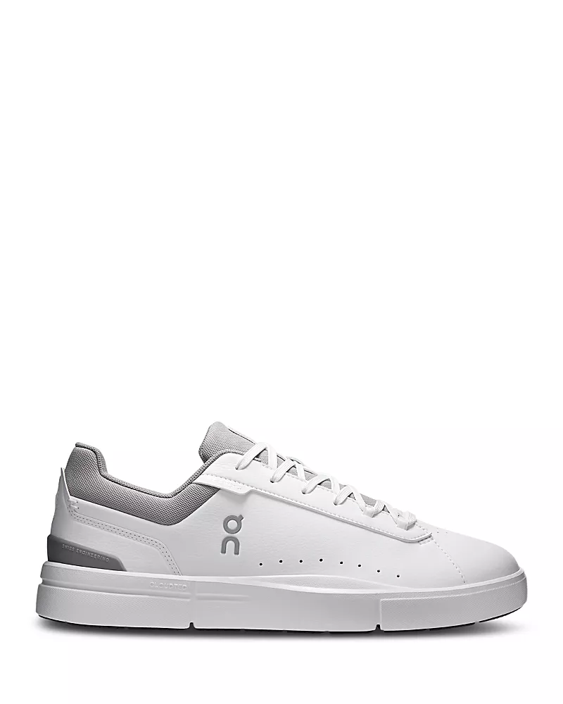 On Men's The Roger Advantage Low Top Sneakers in White/Ore
