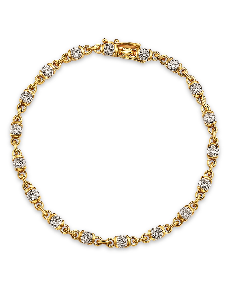 Bloomingdale's Fine Collection Diamond Tennis Bracelet in 14K Yellow Gold, 3.0 tcw