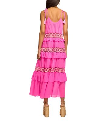 pink silk dress long Heart Of Glass Satin Maxi Dress