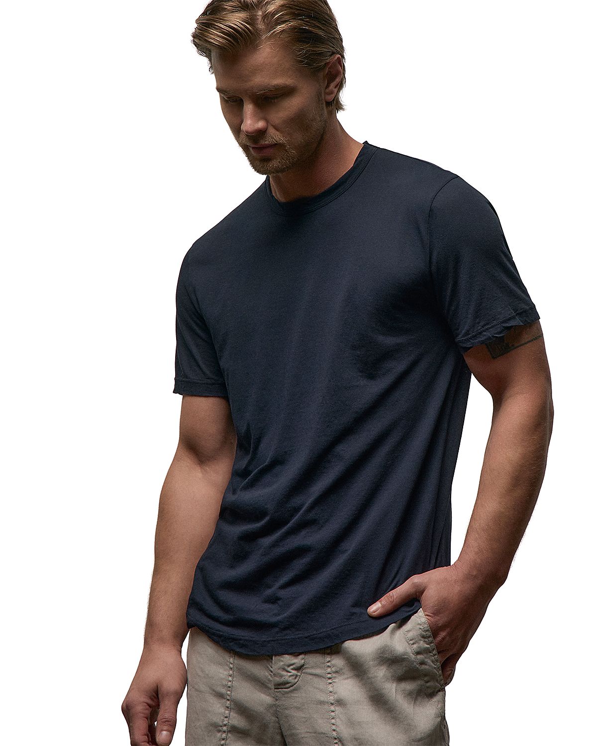 James Perse Clear Jersey Crewneck Tee