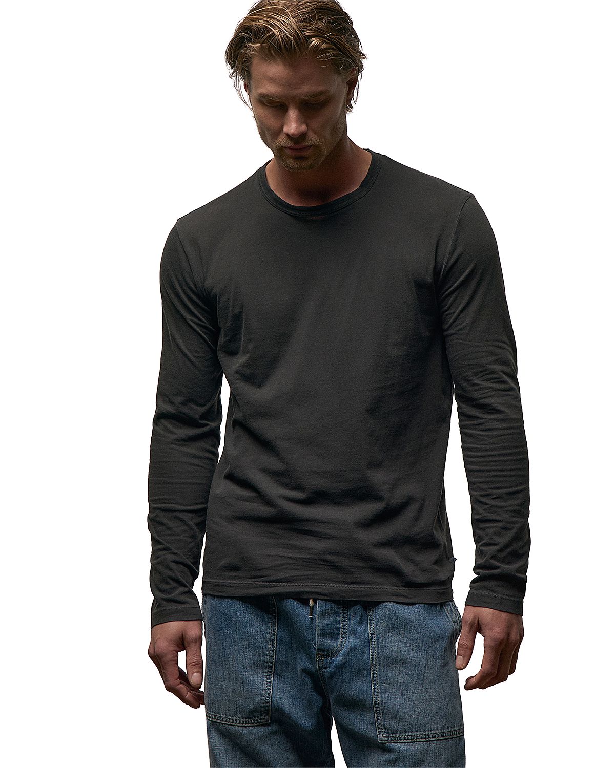 James Perse Long Sleeve Crewneck Tee