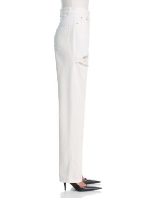 Crystal Fray Slit Jeans