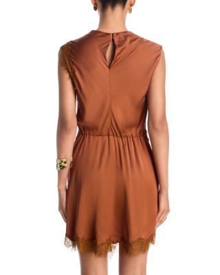 Dion Asymmetric Mini Dress - thumbnail 4