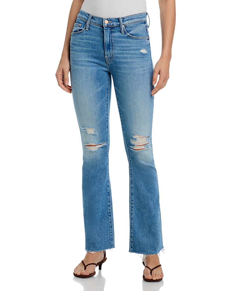 Mother The Weekender Fray High Rise Jeans in Chaos is Calling