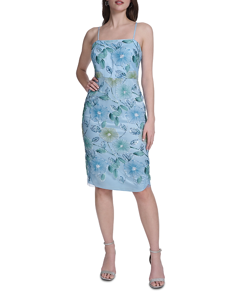 Eliza J Embellished Mesh Dress