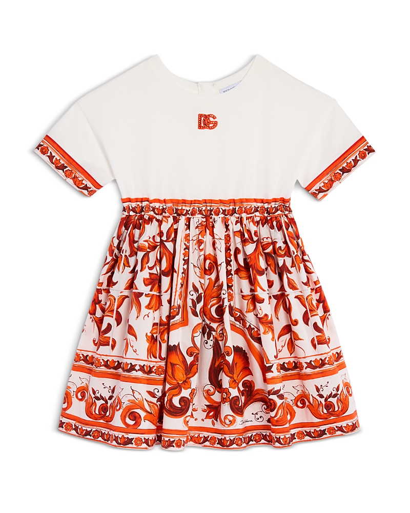 Dolce & Gabbana Girls' Short Sleeve Dress - Little Kid, Big Kid