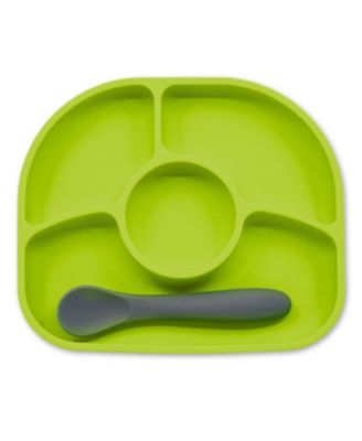 Yumi 4-section Silicone Plate and Spoon
