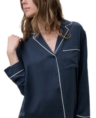 Silk Sleep Shirt Dress