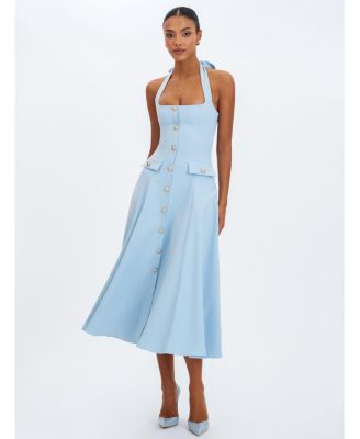  Gillian Halter A-Line Midi Dress