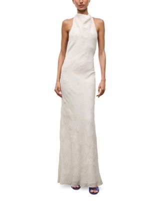 Roselle Cowl Neck Backless Dress