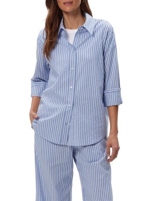 Stripe  Carson Button Down Top