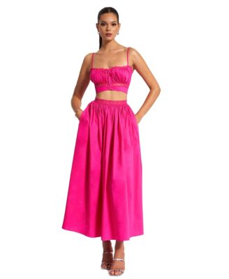  Maya Cotton Poplin Top with Lace Trim