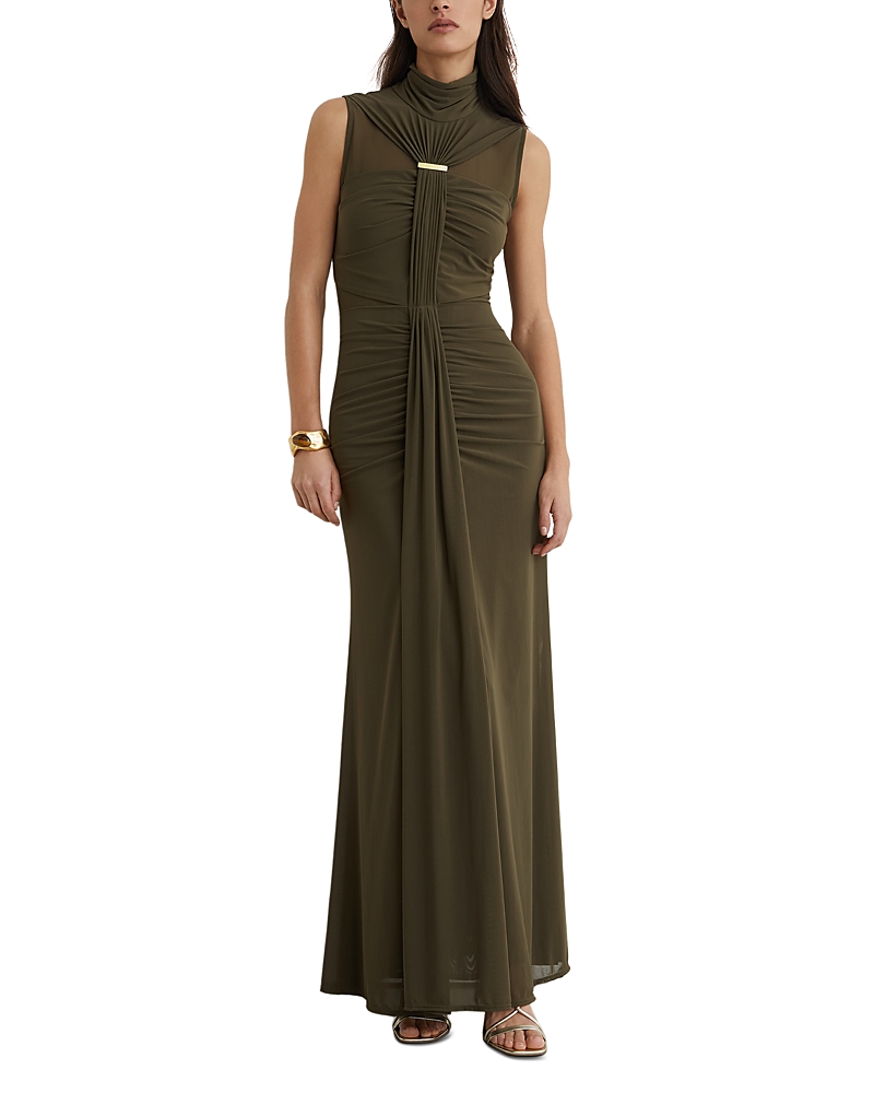 Reiss Petites Ruched Maxi Dress