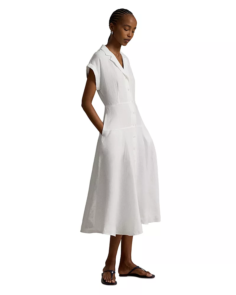 Polo Ralph Lauren Linen Short Sleeve Shirtdress