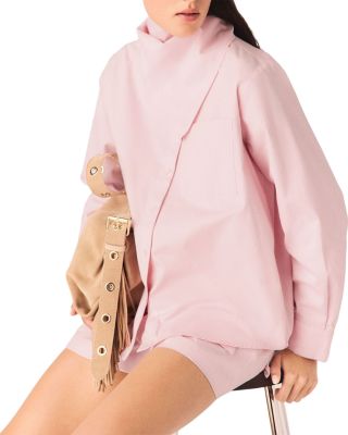 Cionea Removable Scarf Shirt