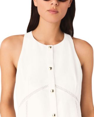 Reenana Embroidered Linen Blend Dress