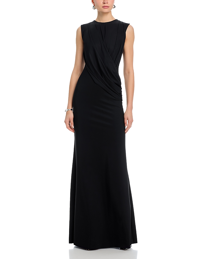 Chiara Boni La Petite Robe Frozy Sleevless Draped Gown