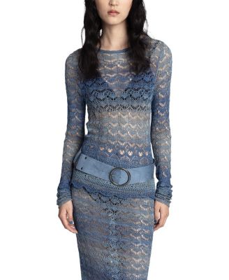  Ombre Space Dye Crochet Top