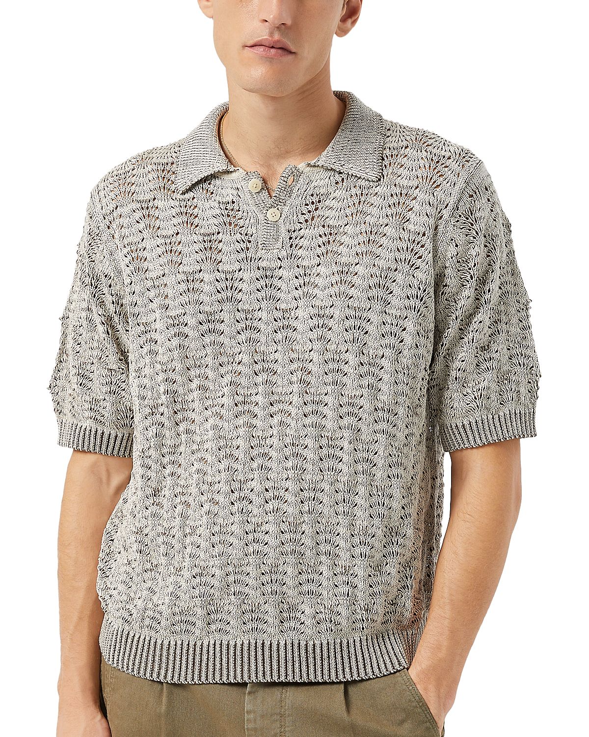 Corridor Relaxed Fit Cable Lace Polo
