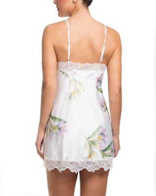 Lace Trim Satin Chemise - thumbnail 2