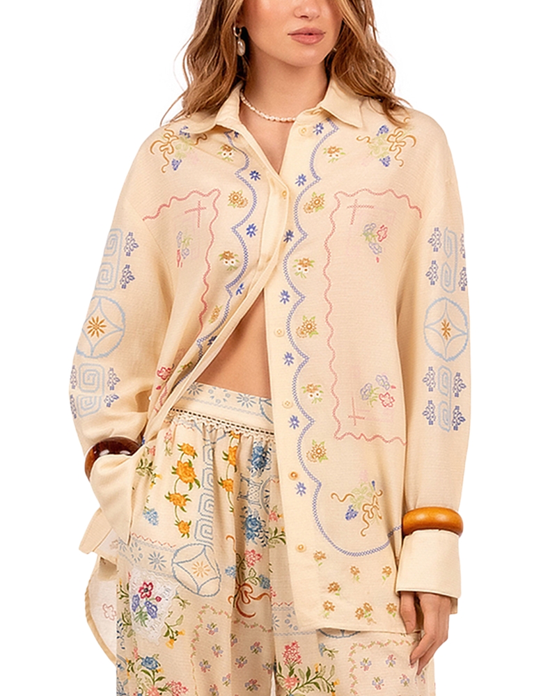 Agua Bendita Anastasia Swim Cover Up Shirt