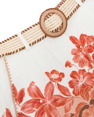 Samira Linen Belted Shorts