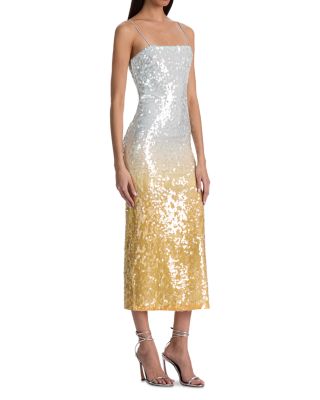 Fifi Sequin Fitted Midi Dress