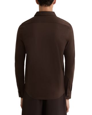 Slim Fit Brown Shirt