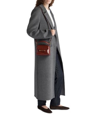 Mosaic Nano Soft Embossed Croc Top Handle Bag