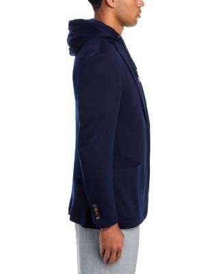 Wool Jersey Jacket & Removable Hoodie