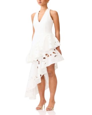 graduation dress bloomingdales Black Floral Applique Maxi Dress | Purple Door Boutique