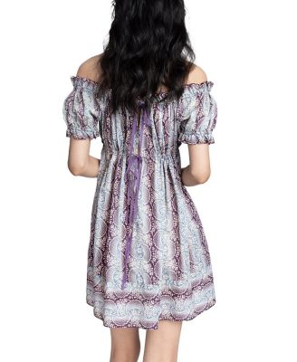  Ombre Ribbons Cotton Dress