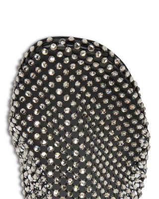 Women's Crystal Mesh Slide Sandals