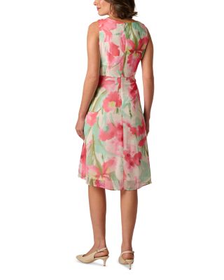 Draped Chiffon Dress