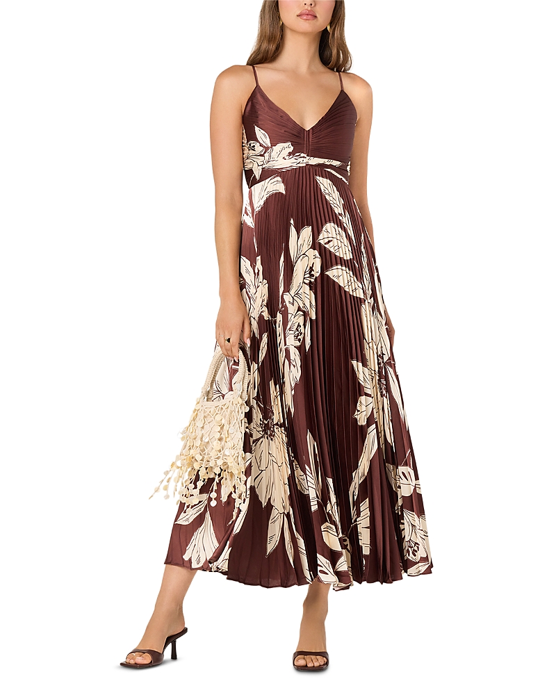 Astr the Label Clea Pleated Maxi Dress
