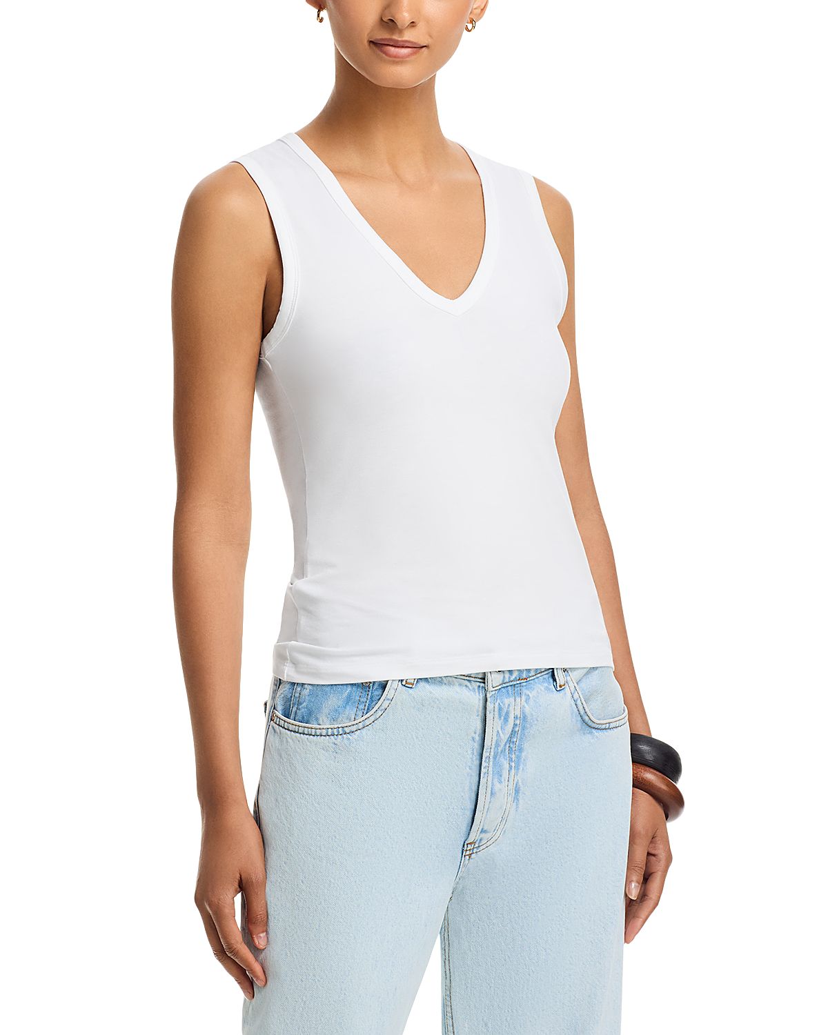 Majestic Filatures Soft Touch V Neck Tank Top
