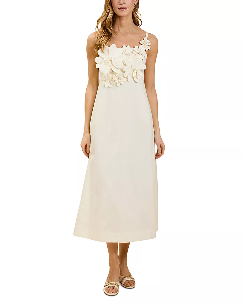 Mestiza New York Esperanza 3D Floral Midi Dress