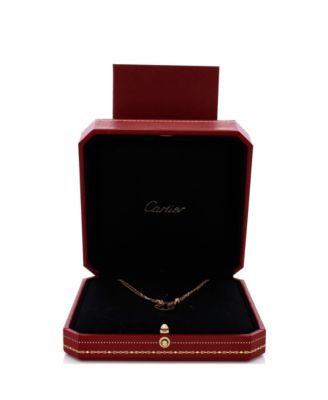  2 Diamonds Love Pendant Necklace 18K Rose Gold and Diamonds, 16.25"