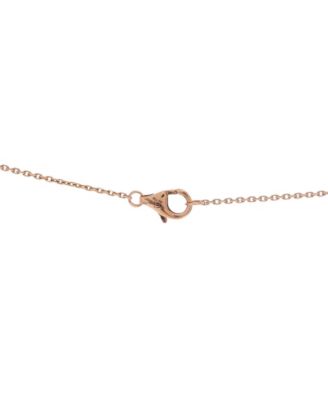  Small Panthere de Cartier Pendant Necklace 18K Rose Gold with Lacquer and Tsavorite, 16.25"