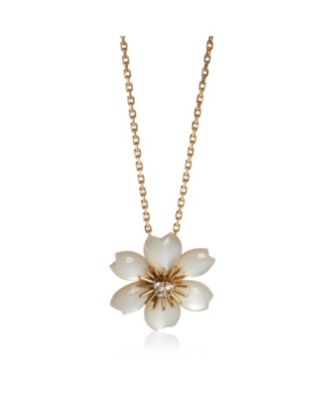  Mini Model Rose de Noel 18k Yellow Gold Pendant