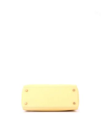 Kelly 25 Handbag Yellow Swift with Gold Hardware