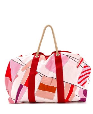 Large Drapeaux Au Vent Bag Printed Canvas